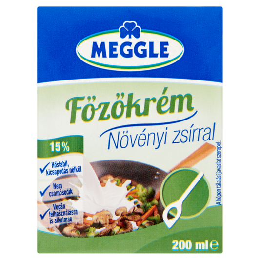 Meggle főzőkrém növényi zsírral 200 ml 15%