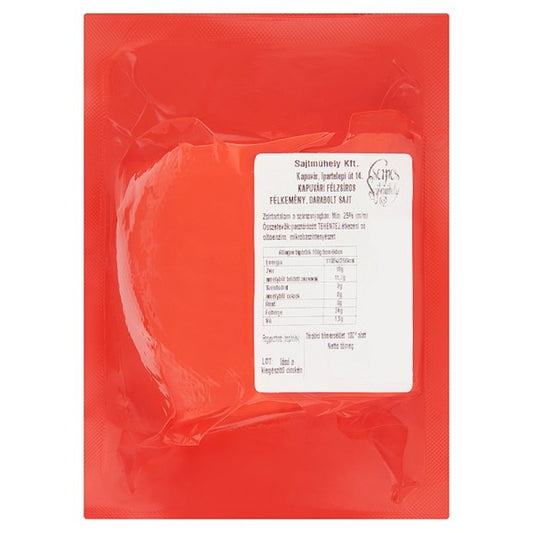 Cserpes kapuvári sajt darabolt (kb. 250 g)